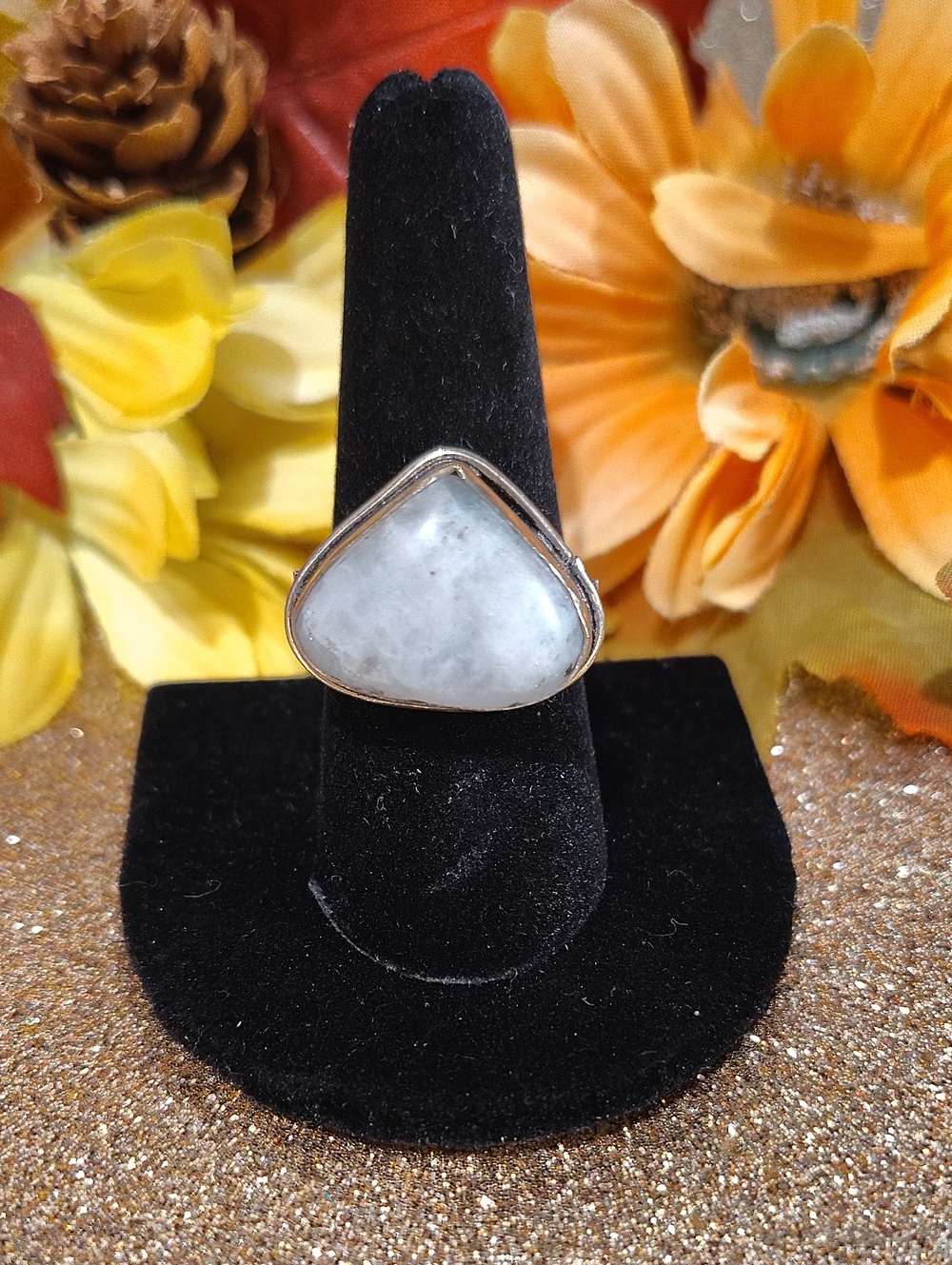 Moonstone 925 Silver Gemstone Ring - Size 8 3/4